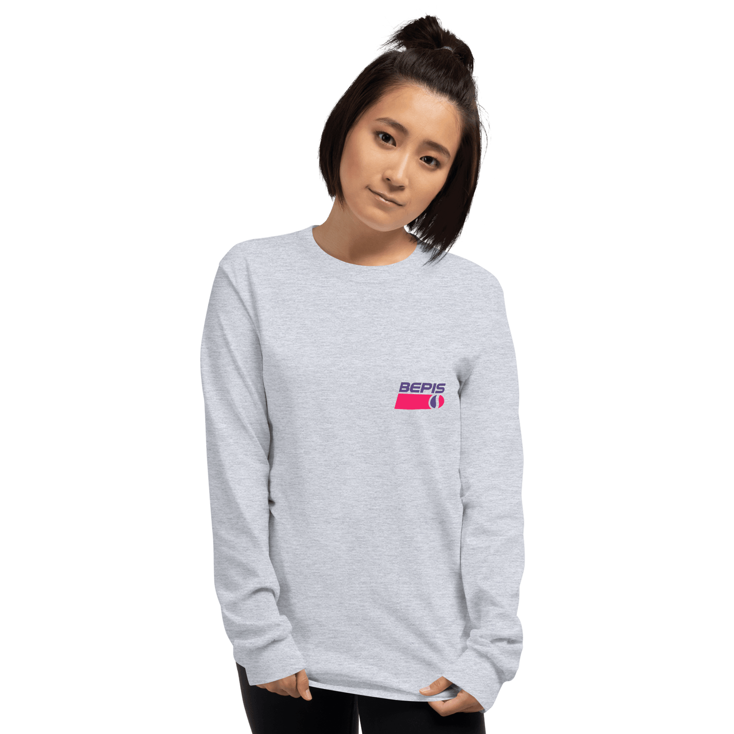 Bepis Long Sleeve T-Shirt Meme - Sport Grey | Shirtposting