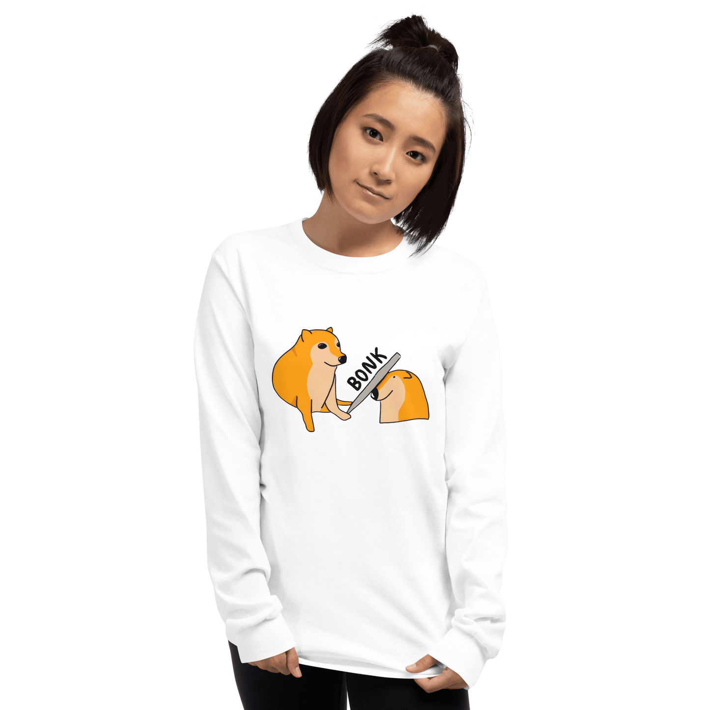 Bonk Long Sleeve T-Shirt Meme - Sand | Shirtposting
