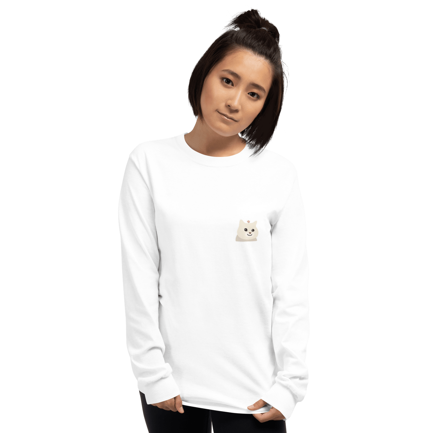 Cat Long Sleeve T-Shirt Meme - Sport Grey | Shirtposting