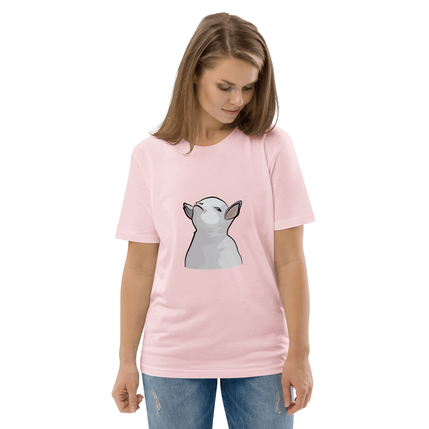 Goat Premium Organic T-Shirt Meme - Cotton Pink | Shirtposting