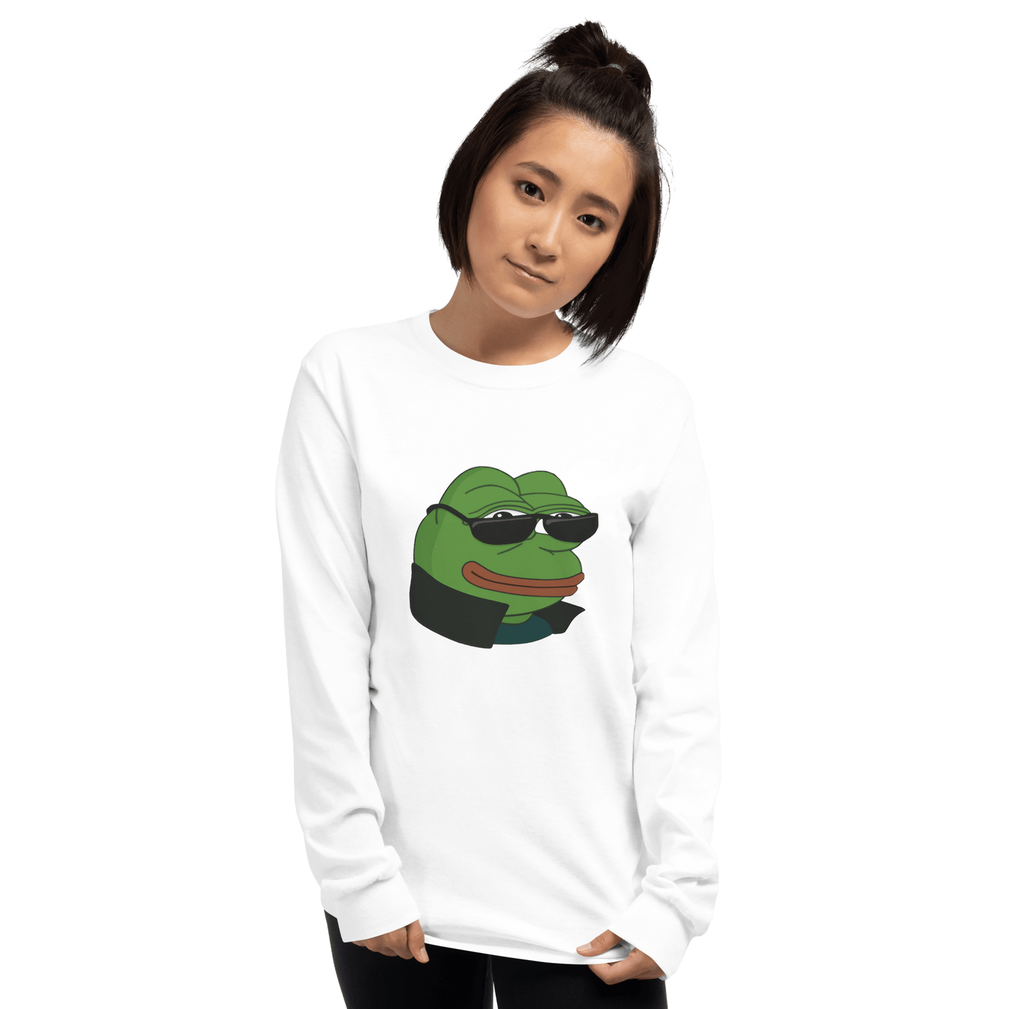 Pepe Long Sleeve T-Shirt Meme - Sport Grey | Shirtposting