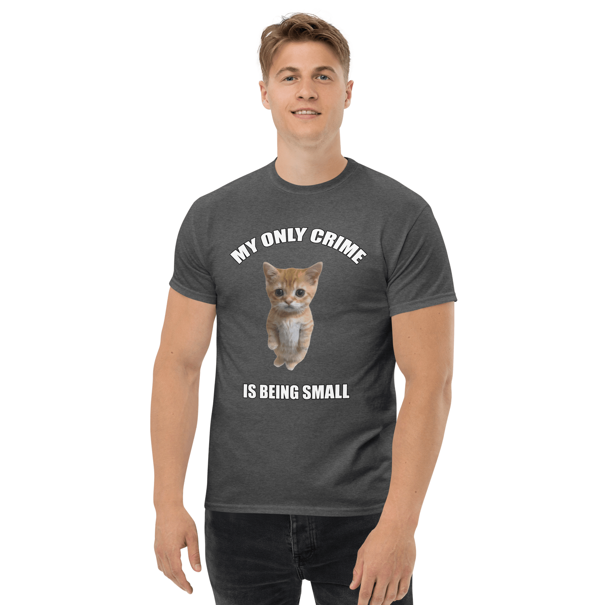 Being Small Classic T-Shirt Meme - White | Shirtposting