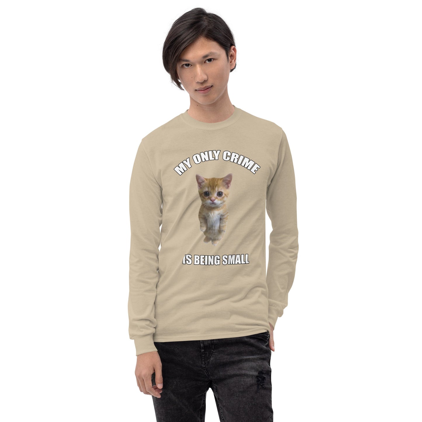 Being Small Long Sleeve T-Shirt Meme - Ash | Shirtposting