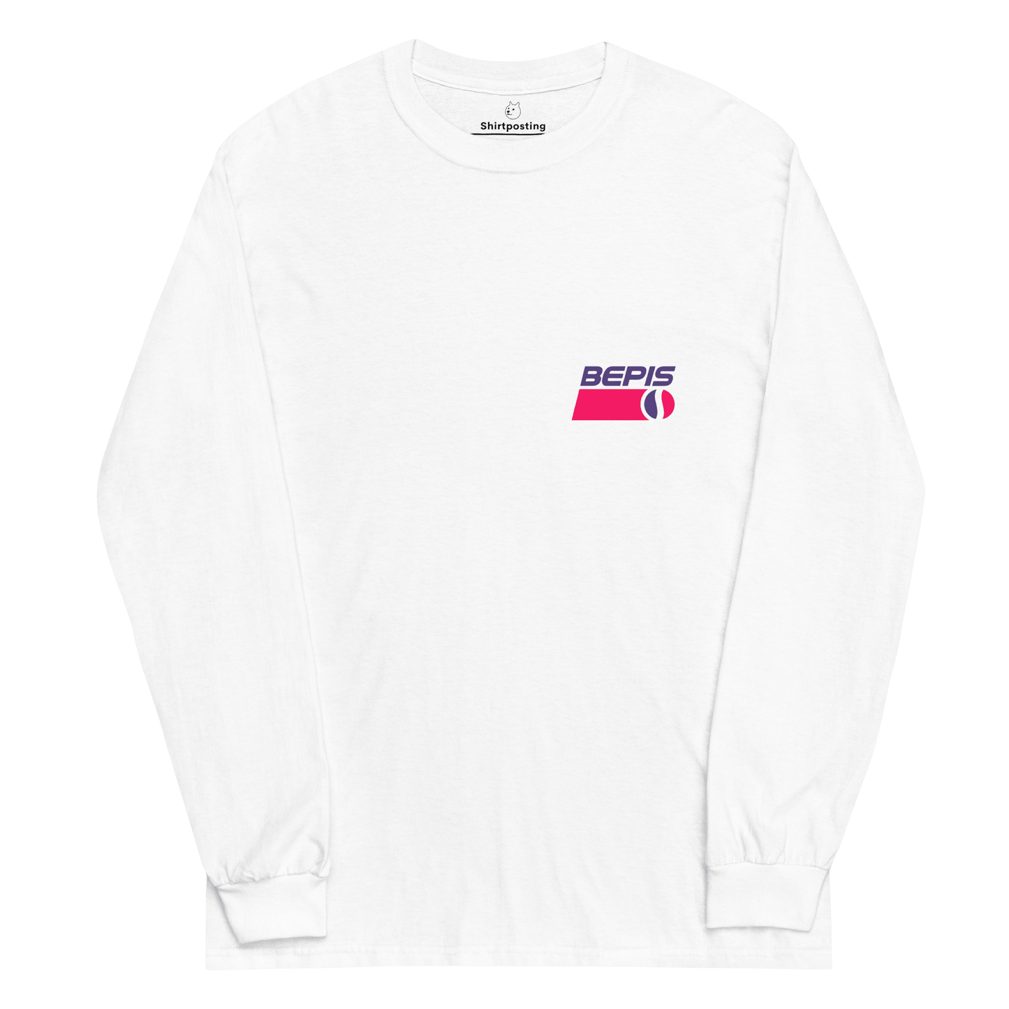 Bepis Long Sleeve T-Shirt Meme - White | Shirtposting