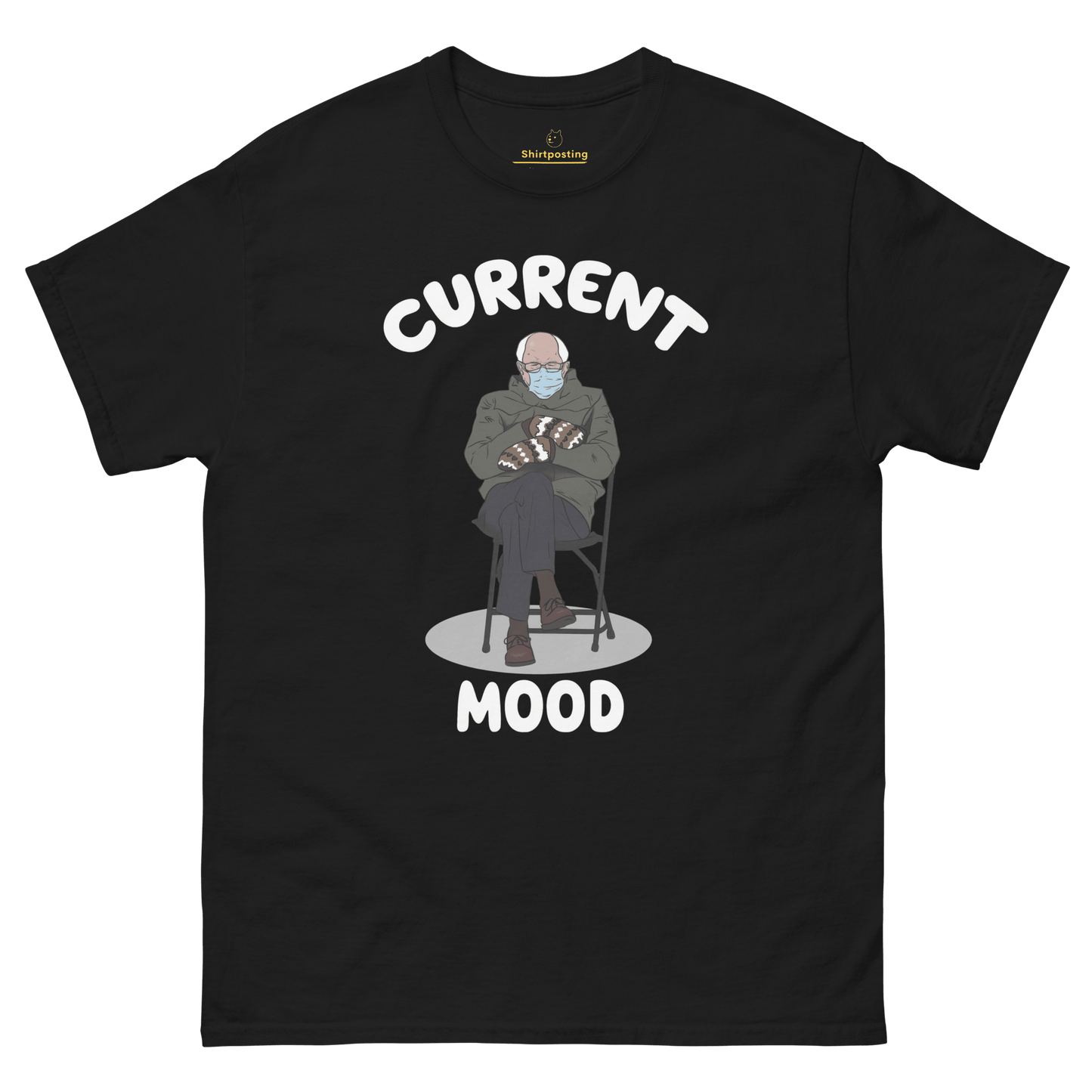 Bernie Mittens Classic T-Shirt Meme - Black | Shirtposting
