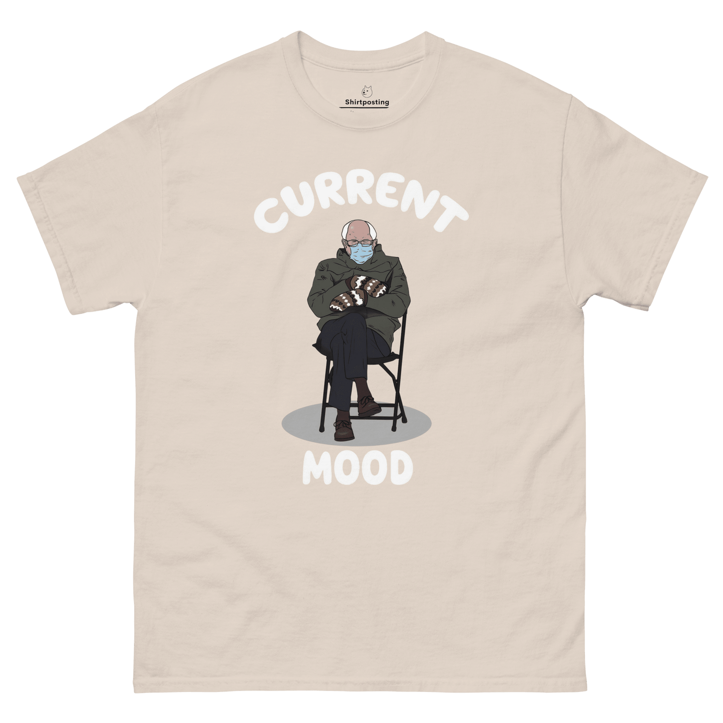 Bernie Mittens Classic T-Shirt Meme - Natural | Shirtposting