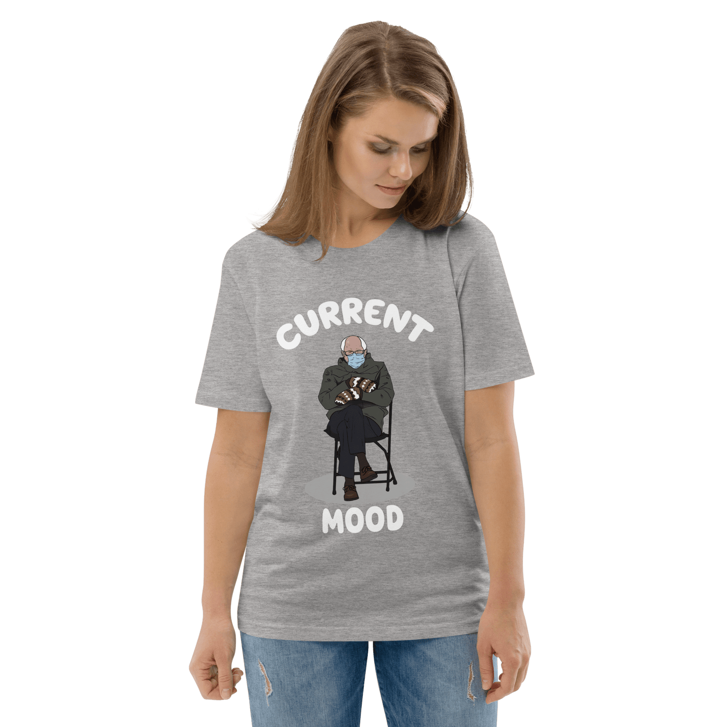 Bernie Mittens Premium Organic T-Shirt Meme - Cotton Pink | Shirtposting