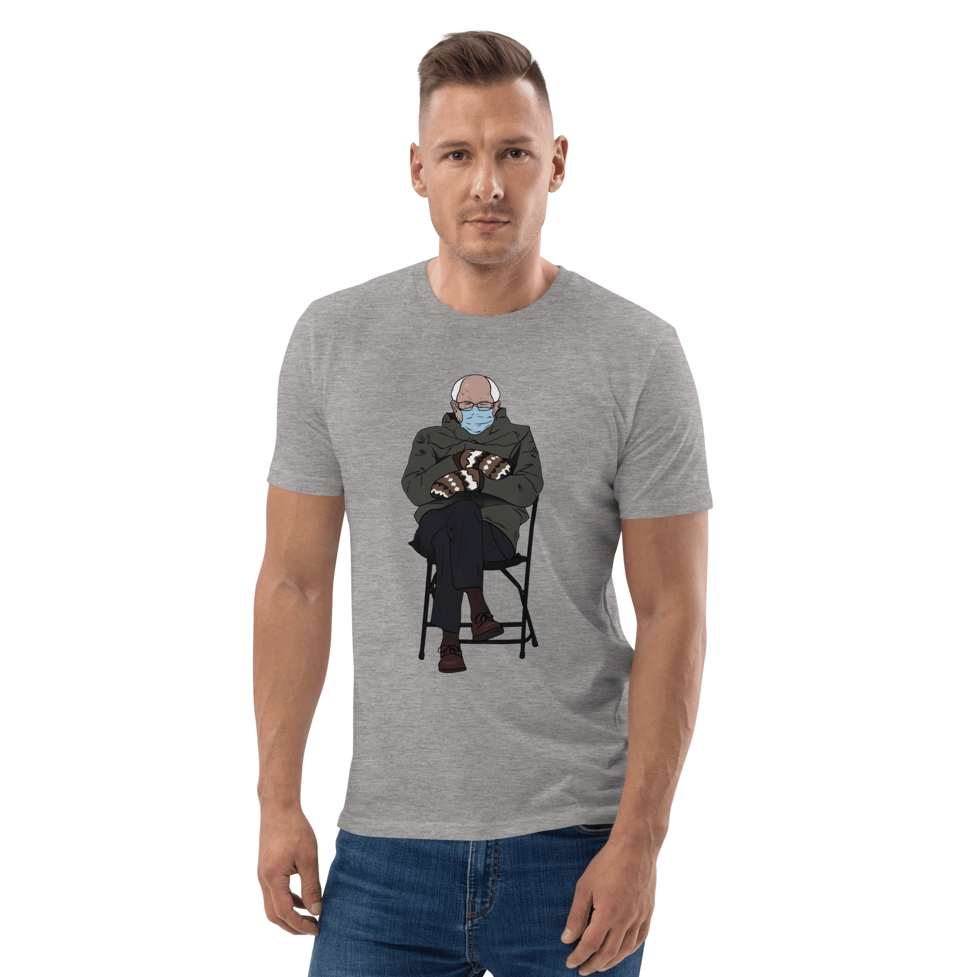 Bernie Mittens Premium Organic T-Shirt Meme - Dark Heather Grey | Shirtposting