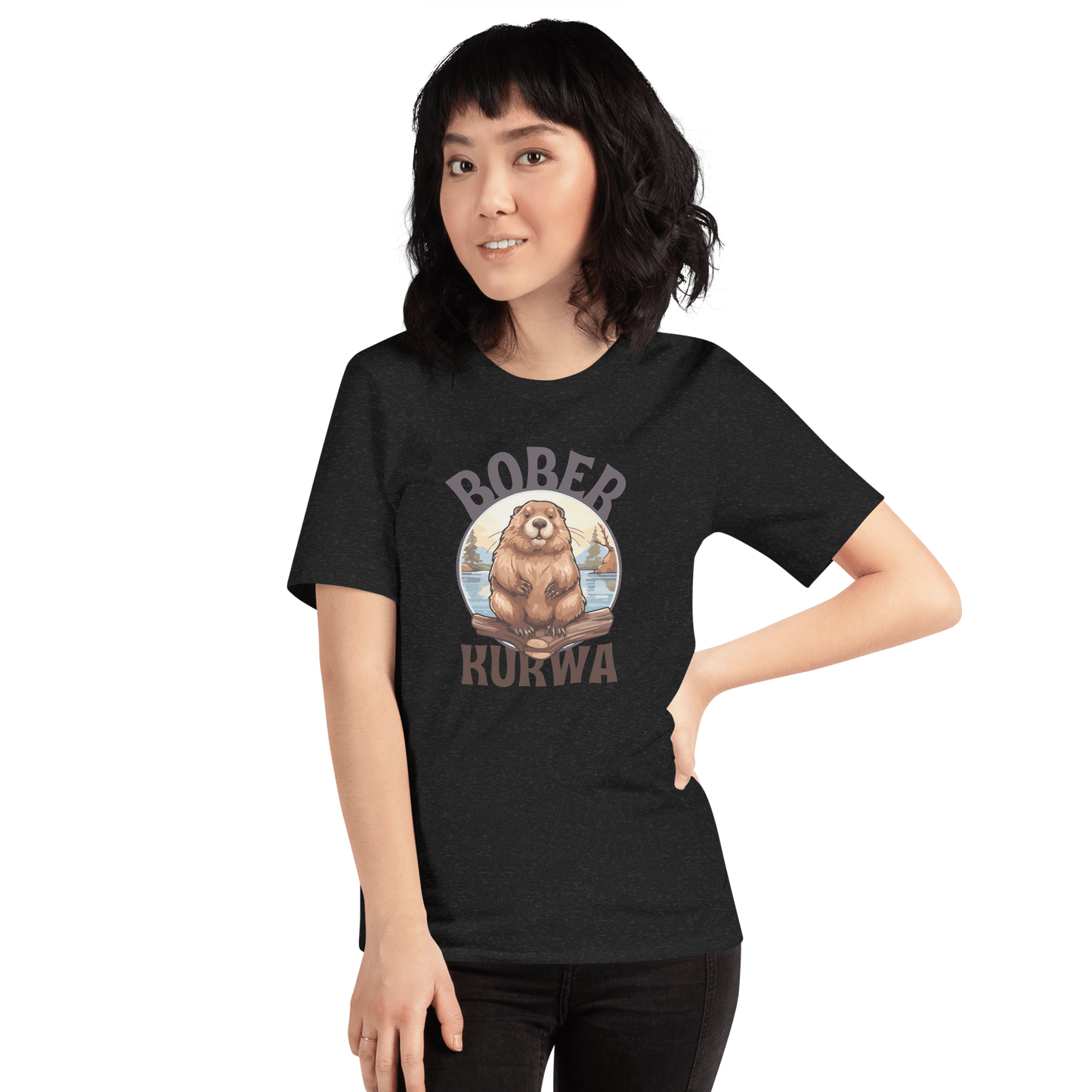 Bober Kurwa Classic T-Shirt Meme - Dark Grey | Shirtposting