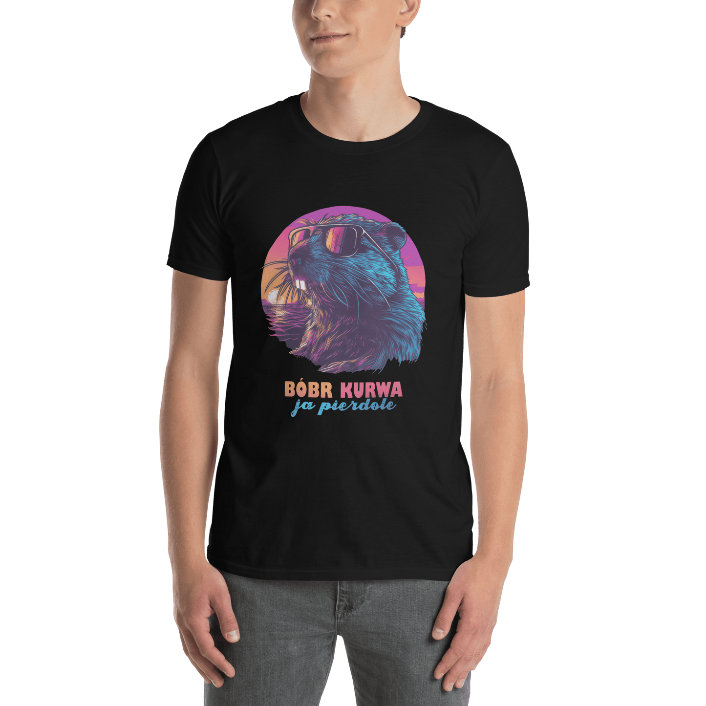 Bober Kurwa Classic T-Shirt Meme - Dark Heather Grey | Shirtposting