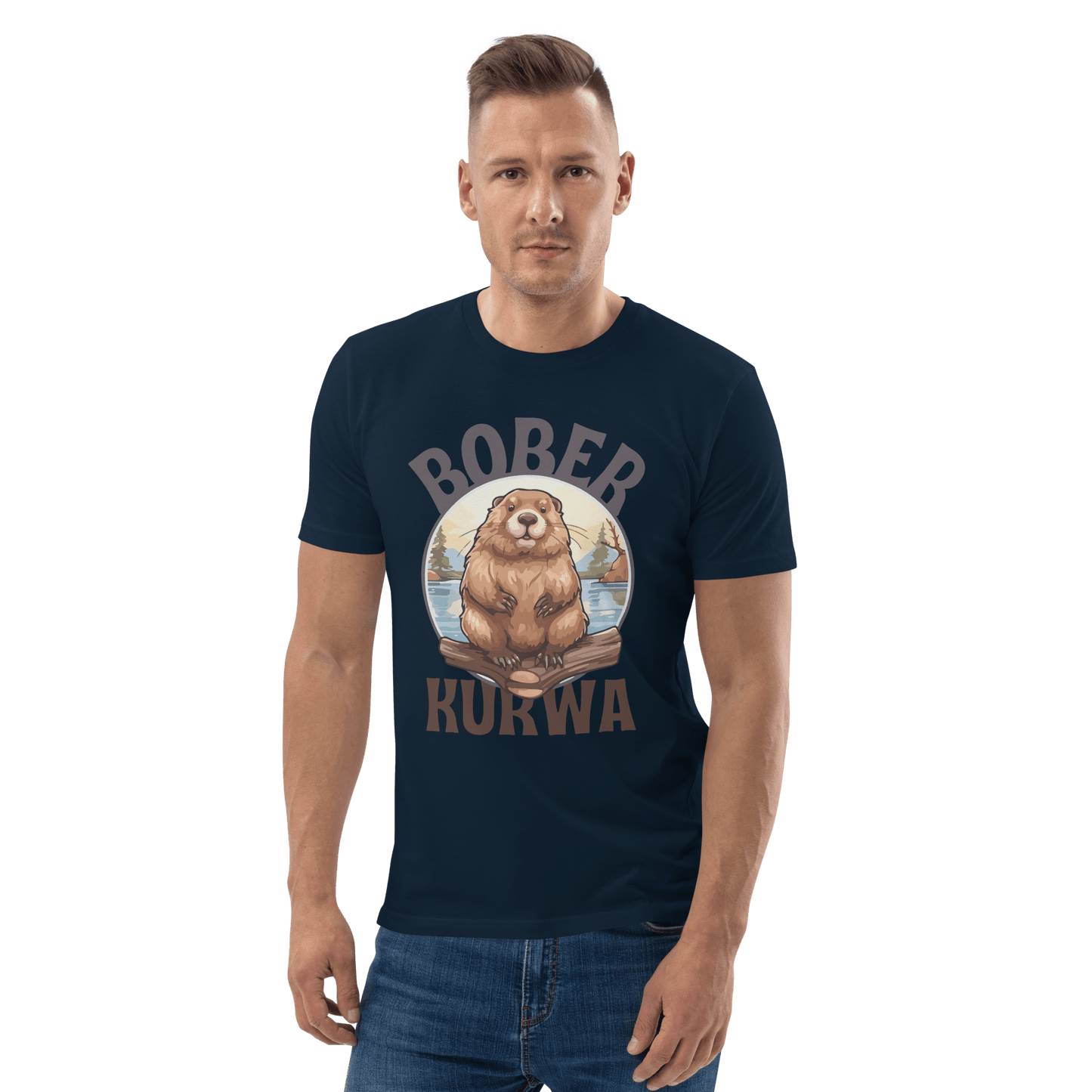 Bober Kurwa Premium Organic T-Shirt Meme - Dark Heather Grey | Shirtposting