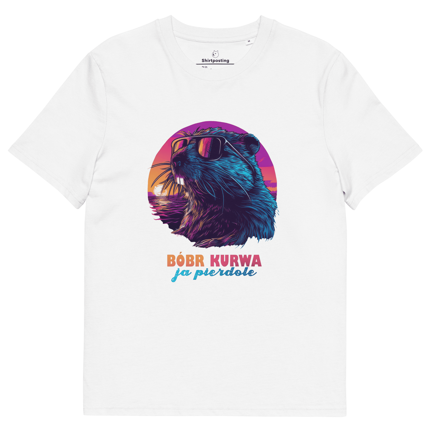 Bober Kurwa Premium Organic T-Shirt Meme - White | Shirtposting