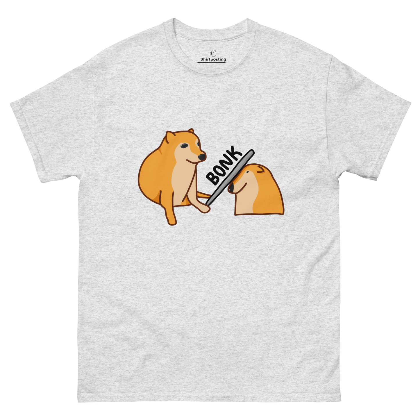 Bonk Classic T-Shirt Meme - Ash | Shirtposting