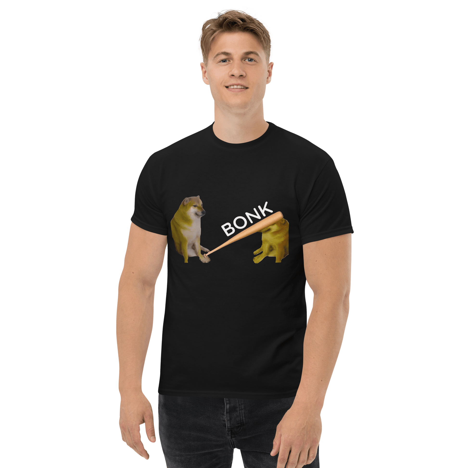 Bonk Classic T-Shirt Meme - Black | Shirtposting