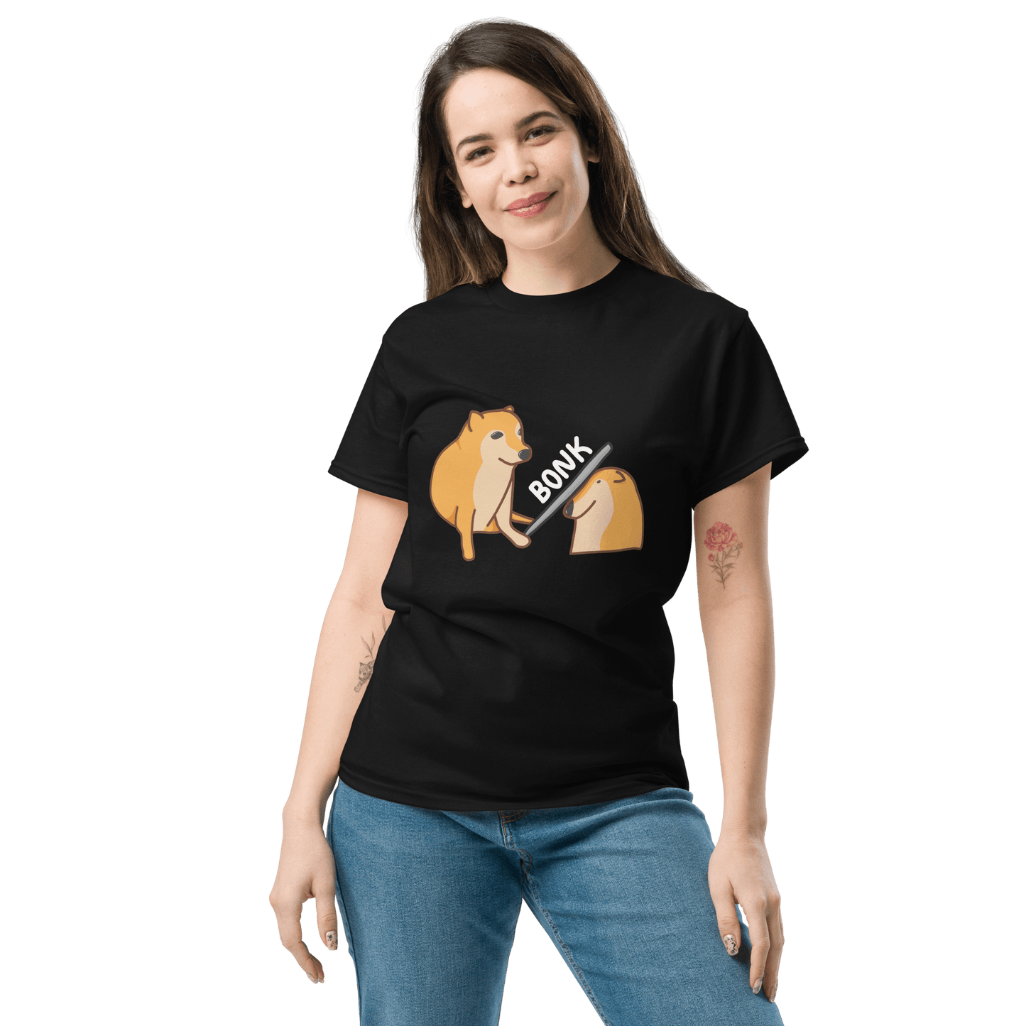 Bonk Classic T-Shirt Meme - Black | Shirtposting