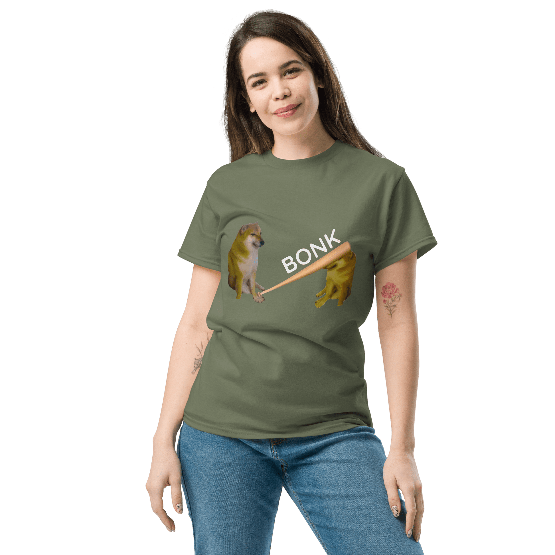 Bonk Classic T-Shirt Meme - Black | Shirtposting
