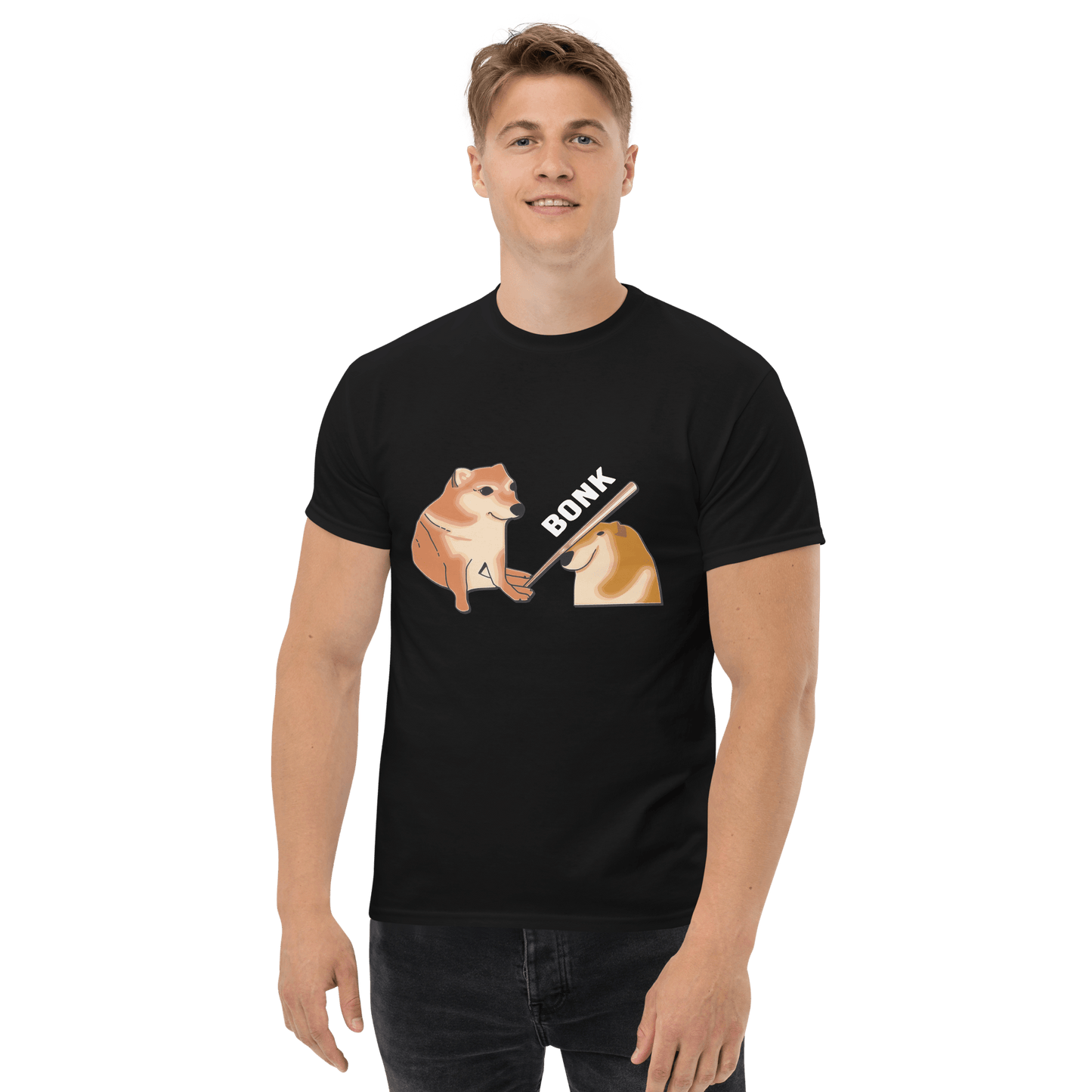 Bonk Classic T-Shirt Meme - Black | Shirtposting
