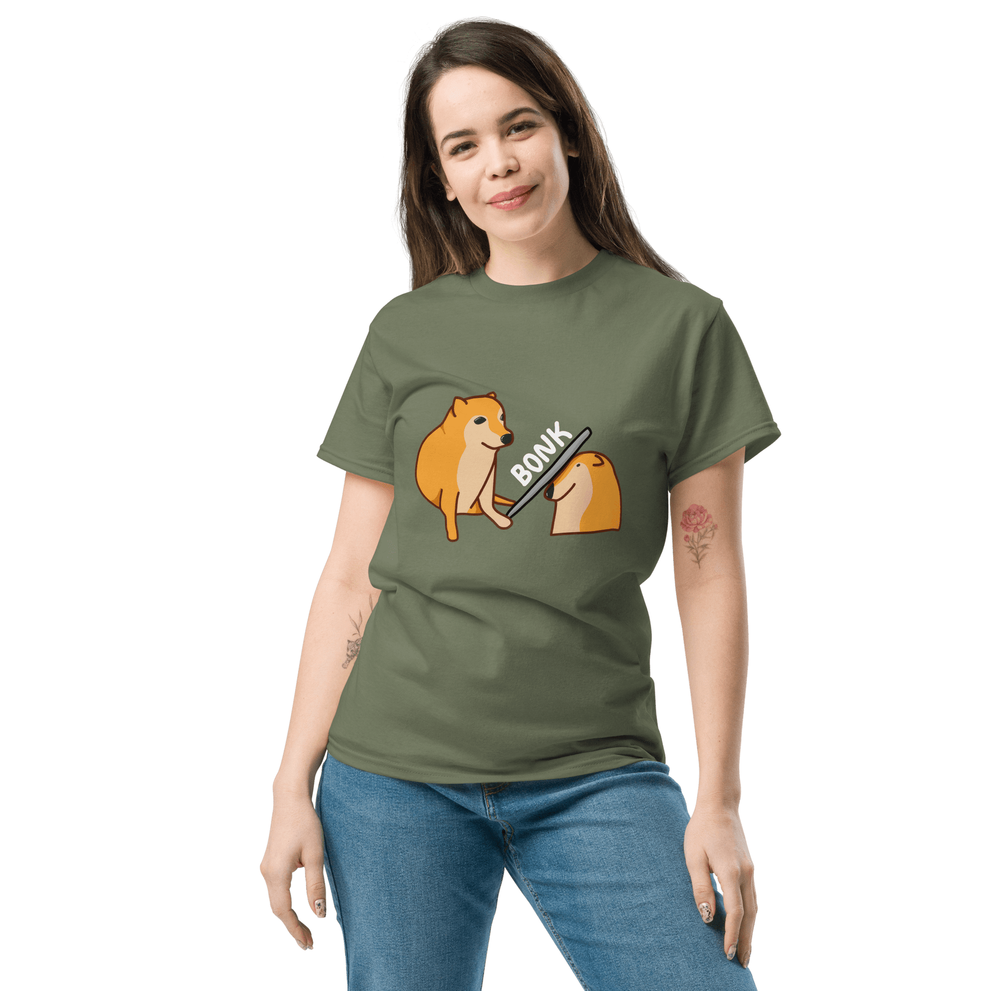 Bonk Classic T-Shirt Meme - Black | Shirtposting