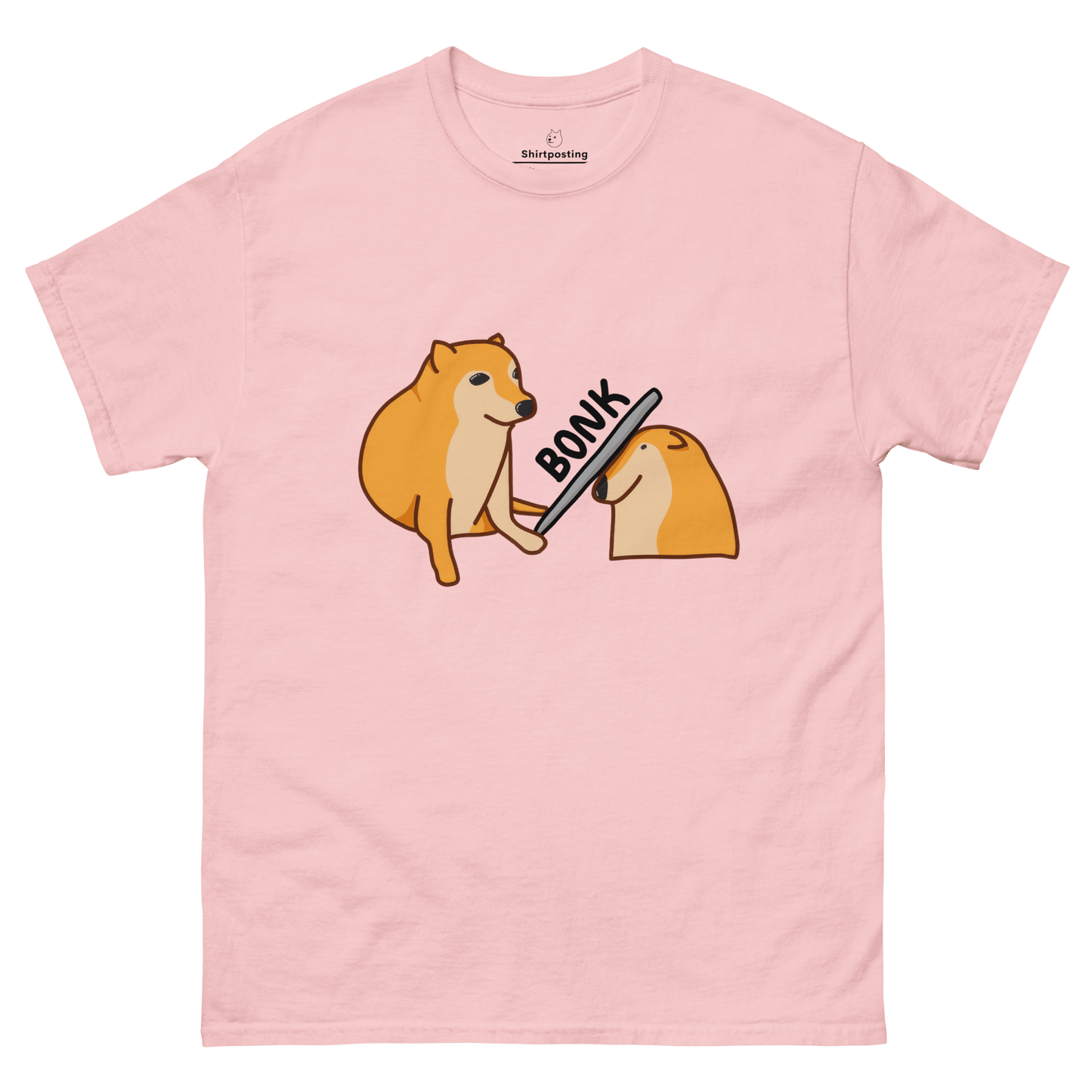 Bonk Classic T-Shirt Meme - Light Pink | Shirtposting