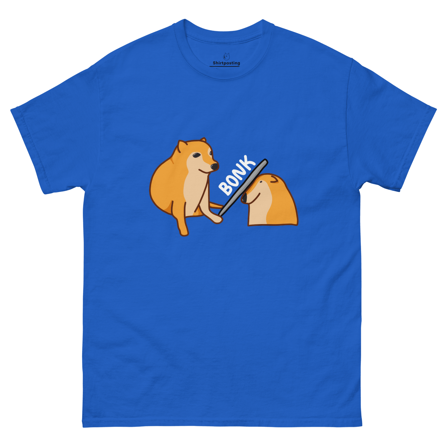 Bonk Classic T-Shirt Meme - Royal | Shirtposting