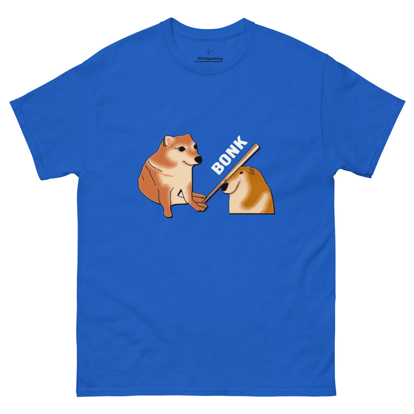 Bonk Classic T-Shirt Meme - Royal | Shirtposting