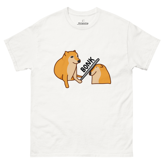Bonk Classic T-Shirt Meme - White | Shirtposting