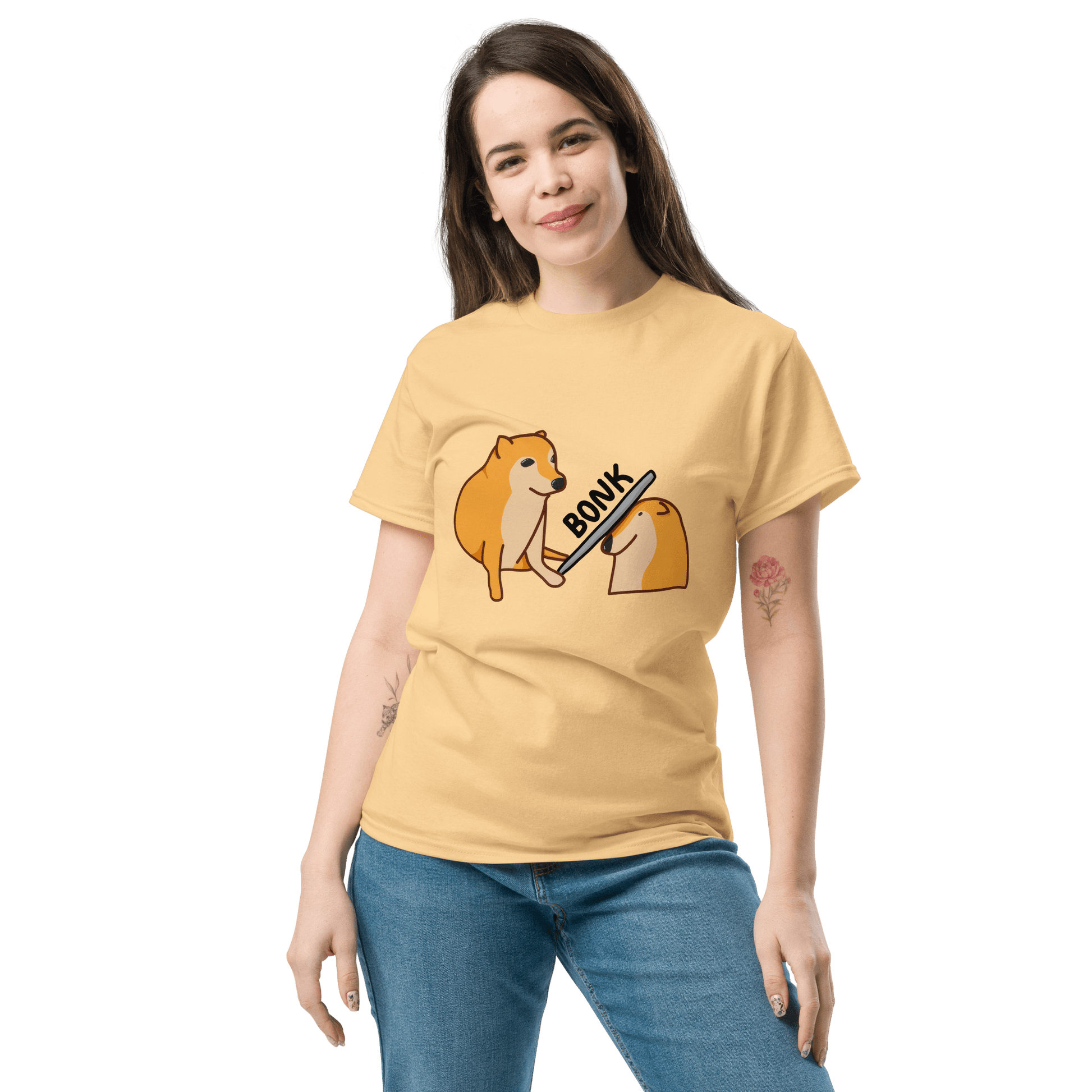 Bonk Classic T-Shirt Meme - Yellow Haze | Shirtposting