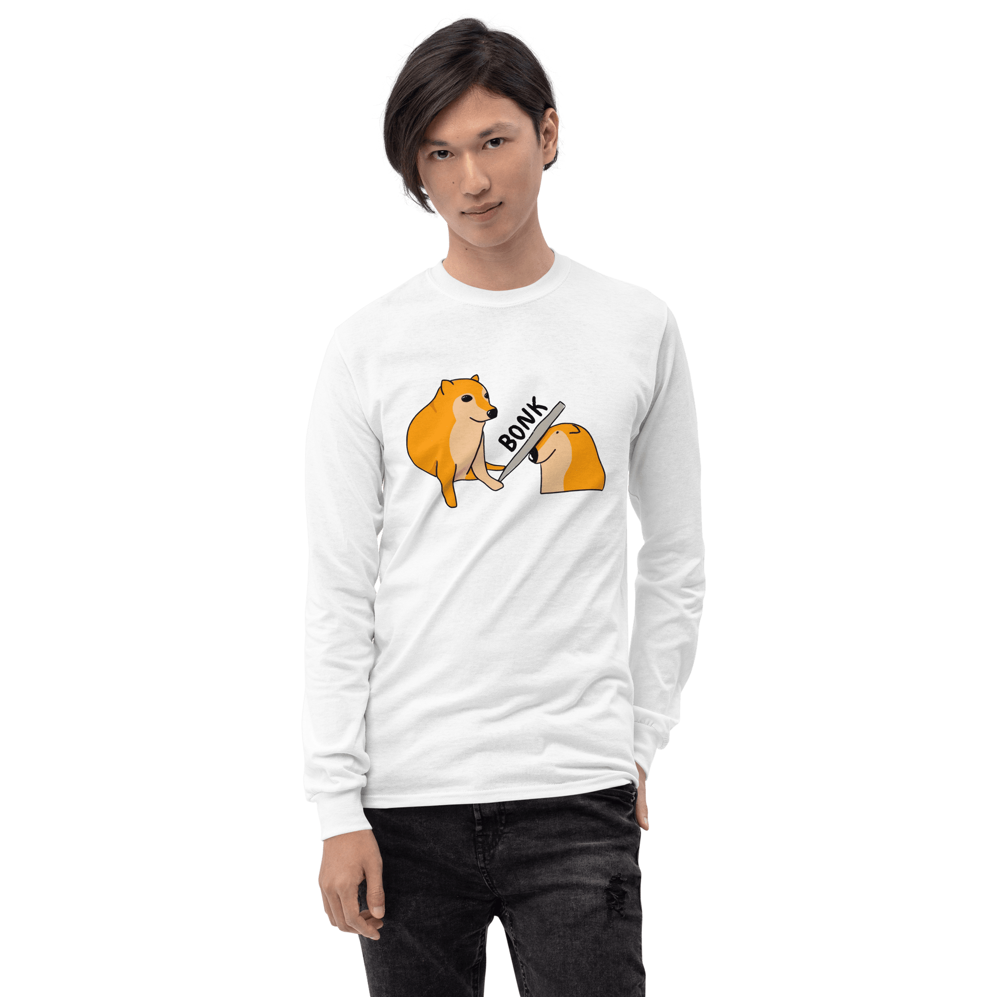 Bonk Long Sleeve T-Shirt Meme - Sand | Shirtposting