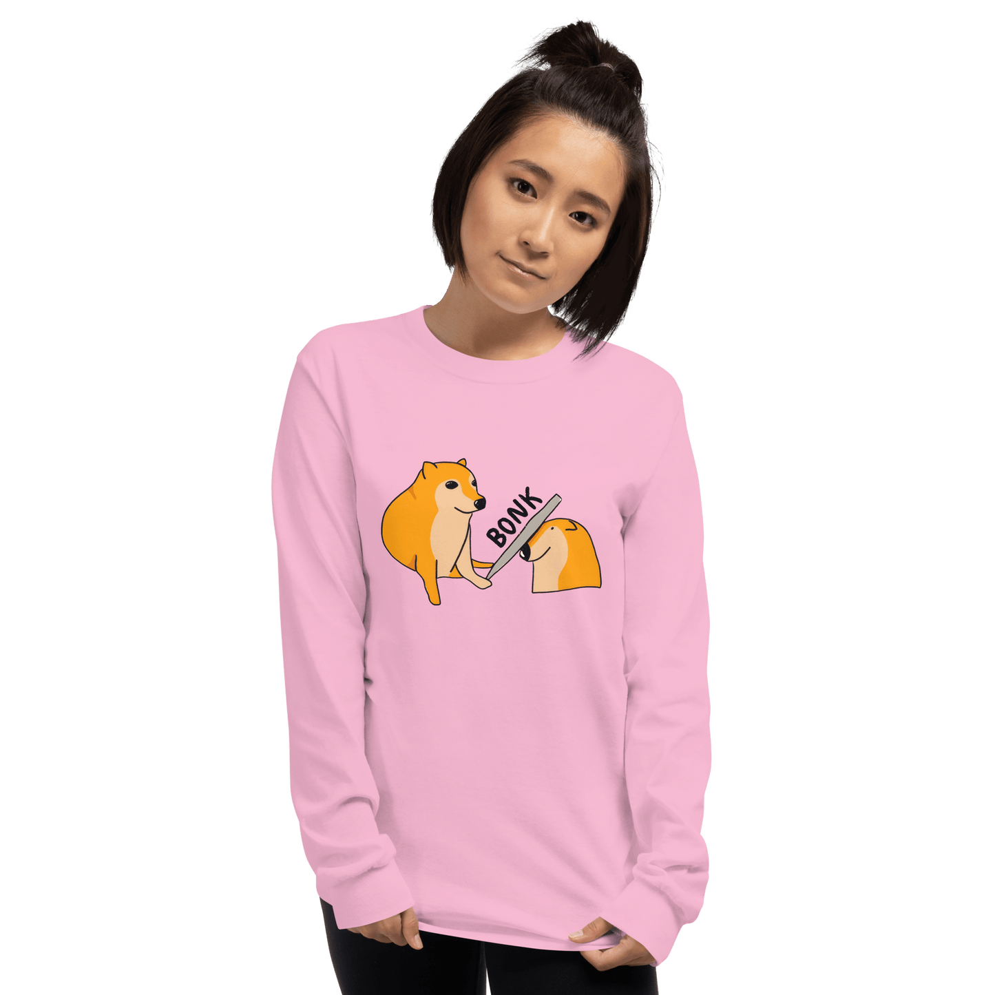 Bonk Long Sleeve T-Shirt Meme - Sand | Shirtposting