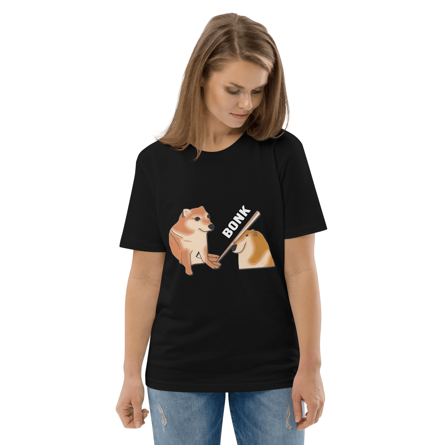 Bonk Premium Organic T-Shirt Meme - Black | Shirtposting
