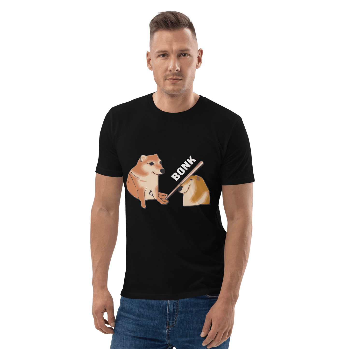 Bonk Premium Organic T-Shirt Meme - Black | Shirtposting