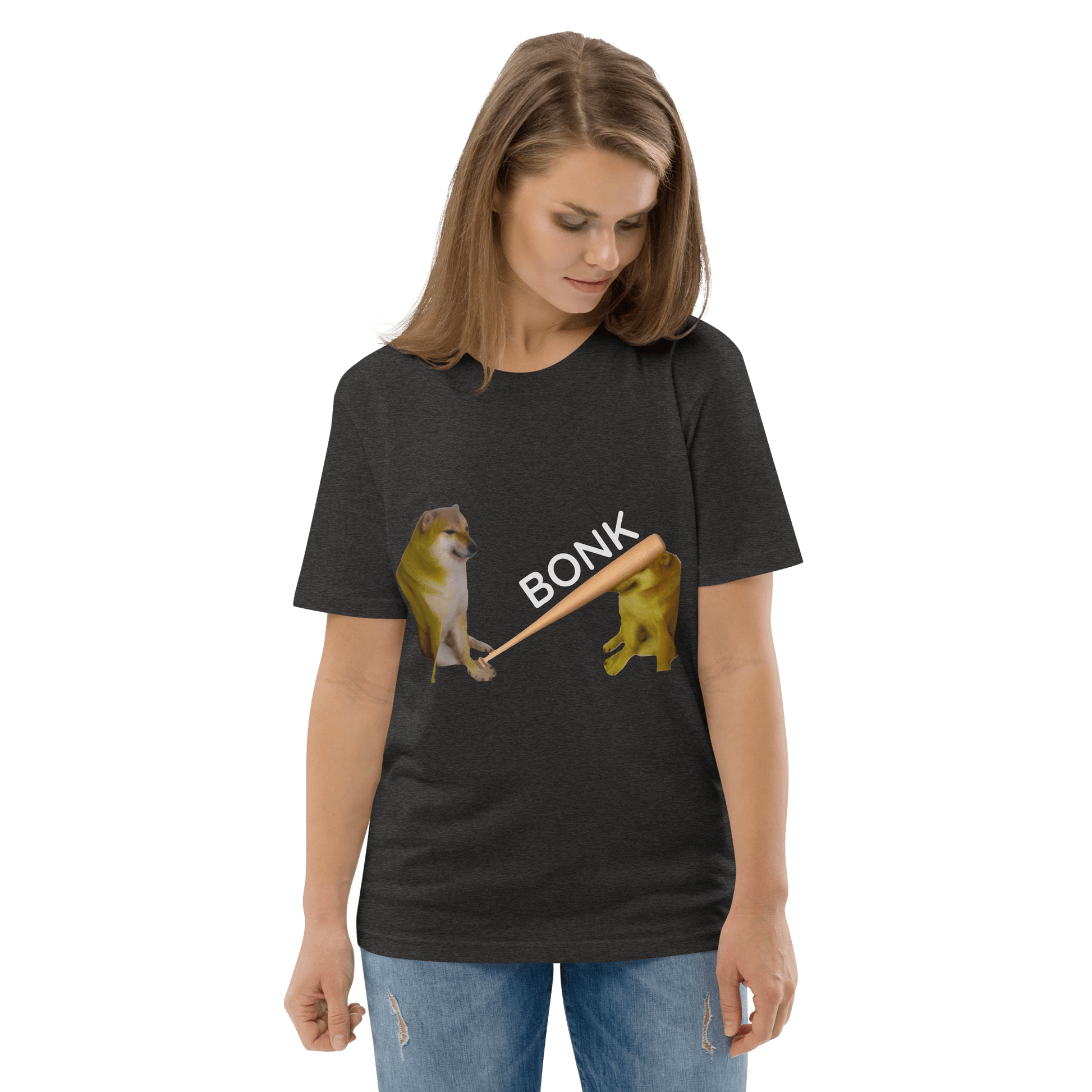 Bonk Premium Organic T-Shirt Meme - Black | Shirtposting