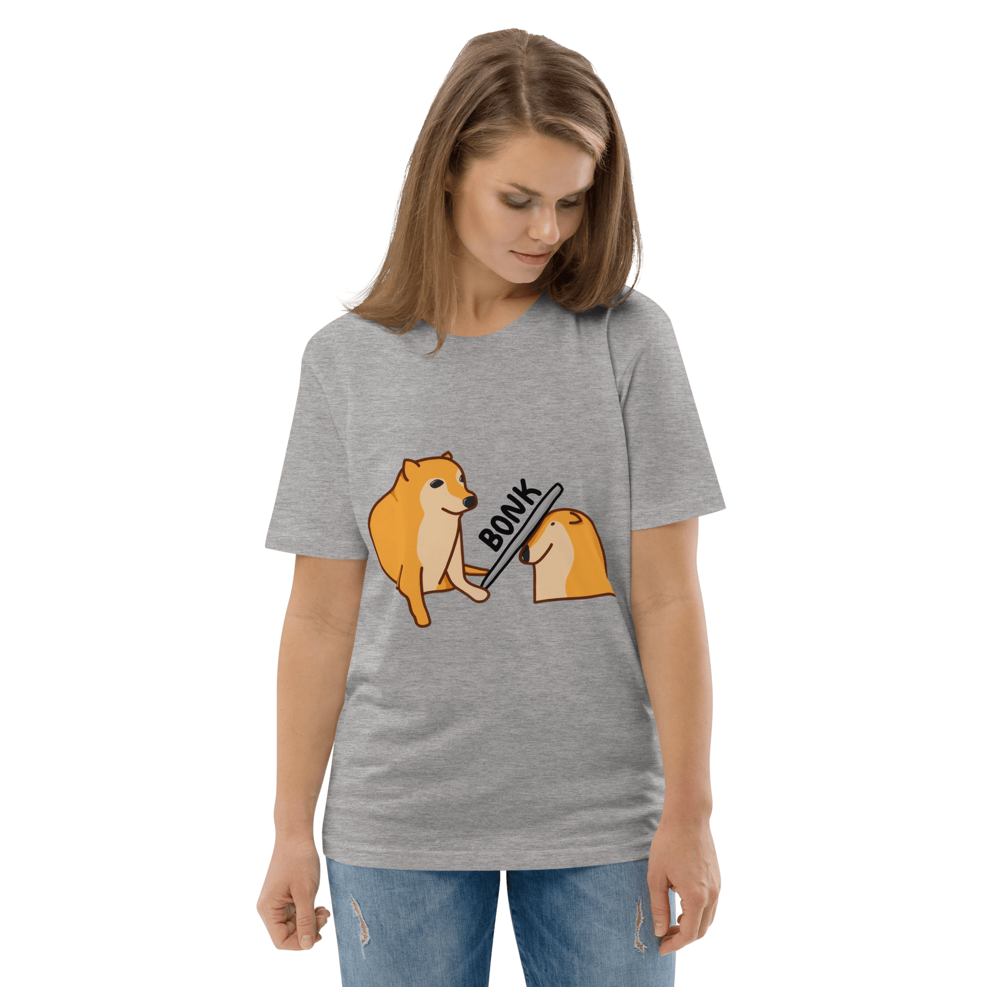 Bonk Premium Organic T-Shirt Meme - Cotton Pink | Shirtposting