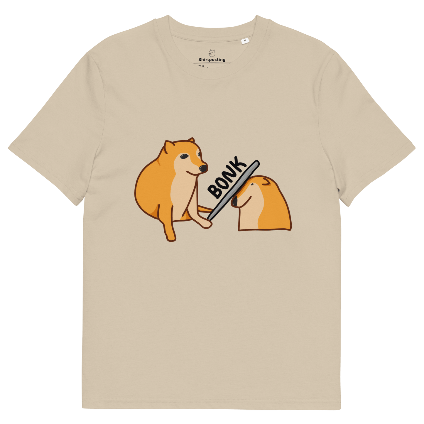 Bonk Premium Organic T-Shirt Meme - Desert Dust | Shirtposting