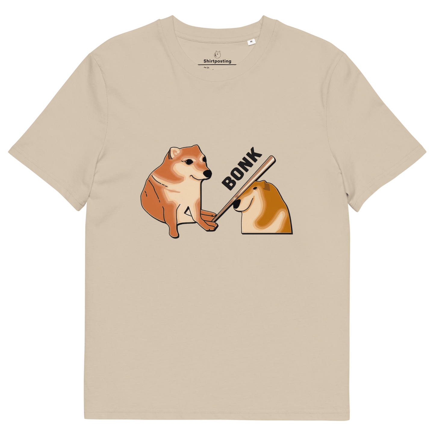 Bonk Premium Organic T-Shirt Meme - Desert Dust | Shirtposting