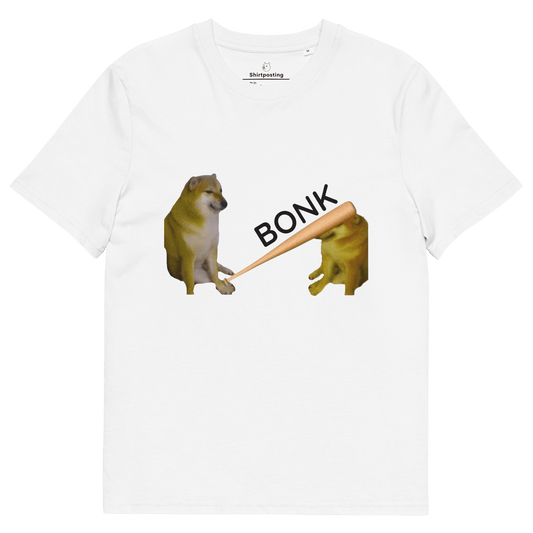 Bonk Premium Organic T-Shirt Meme - White | Shirtposting
