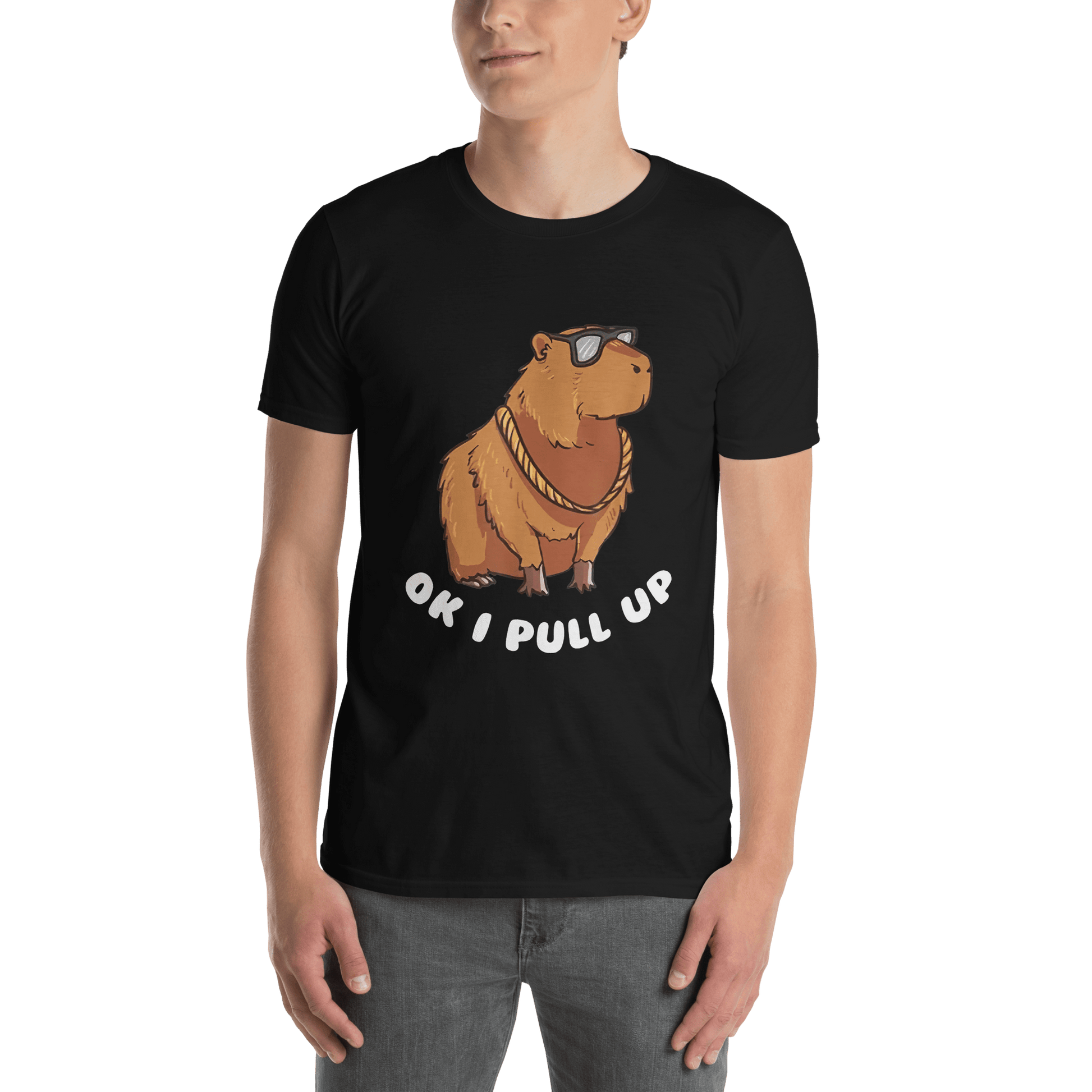 Capybara Classic T-Shirt Meme - Black | Shirtposting