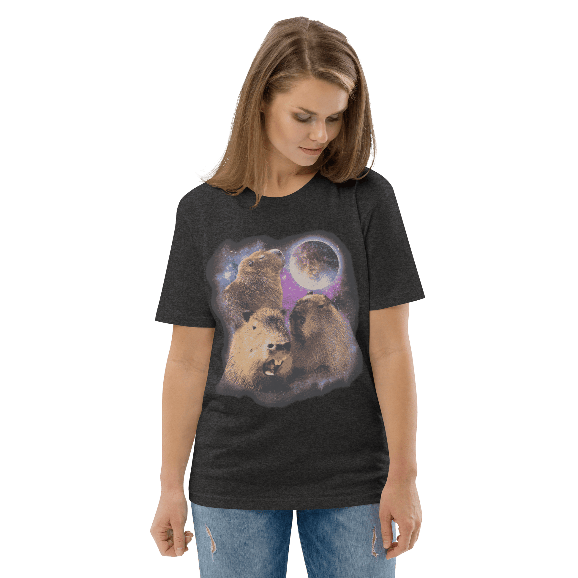 Capybara Premium Organic T-Shirt Meme - Cotton Pink | Shirtposting