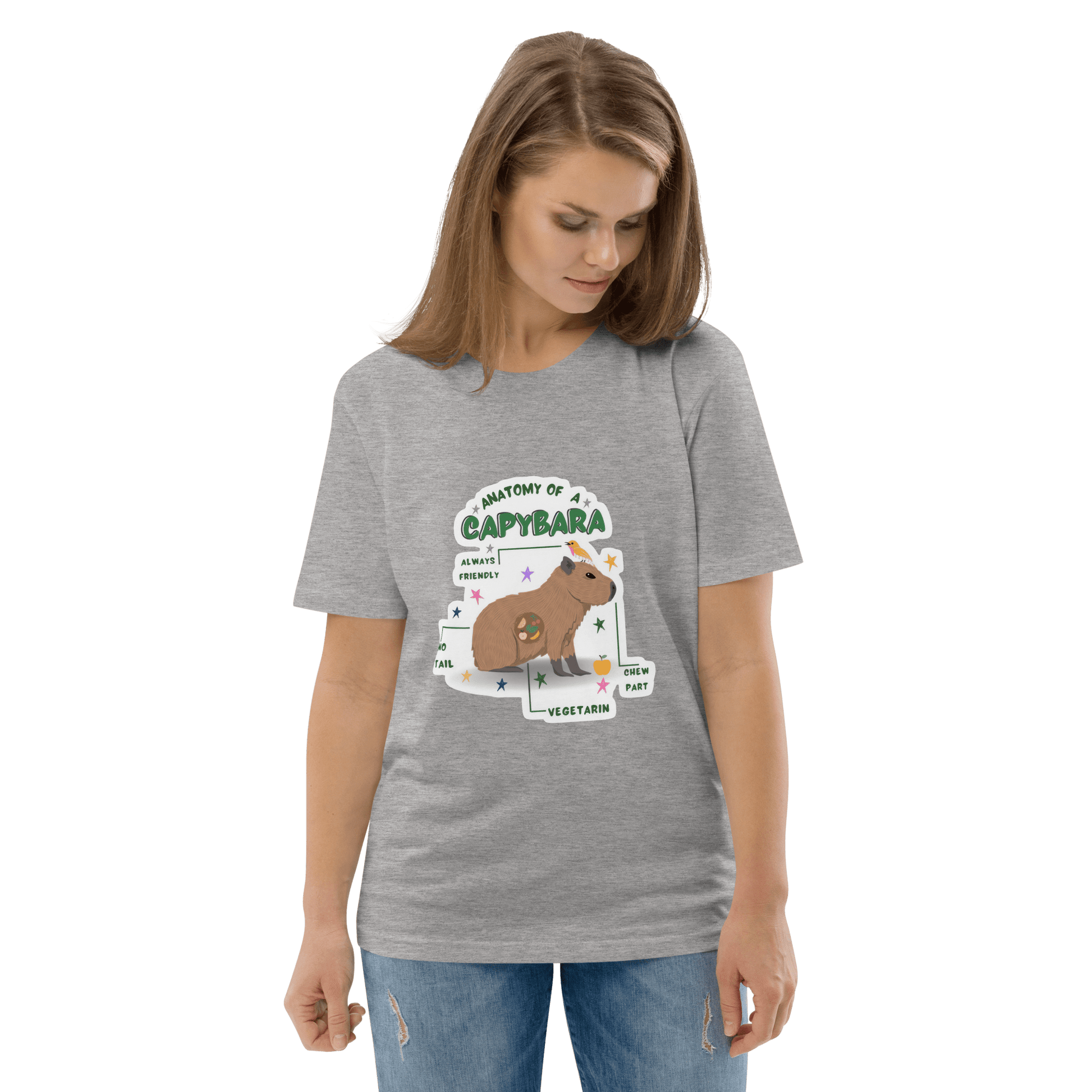 Capybara Premium Organic T-Shirt Meme - Cotton Pink | Shirtposting