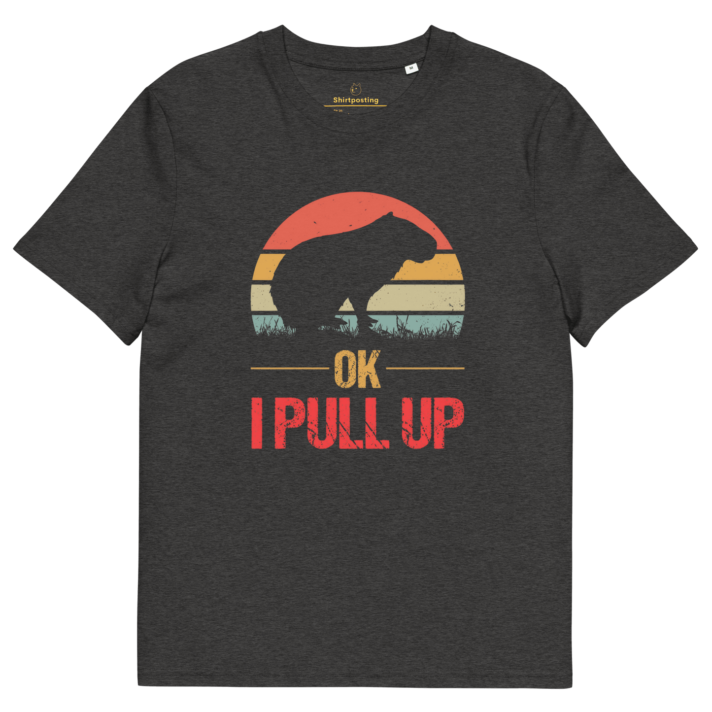 Capybara Premium Organic T-Shirt Meme - Dark Heather Grey | Shirtposting