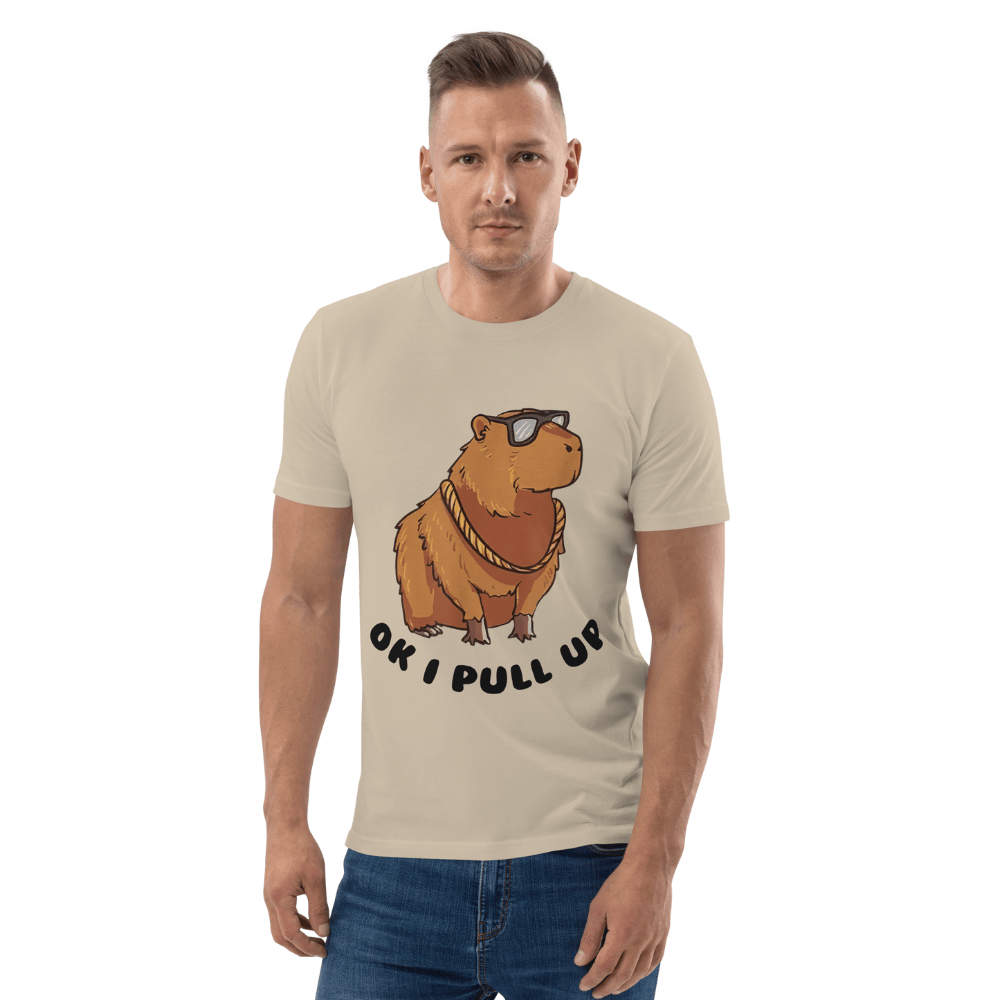 Capybara Premium Organic T-Shirt Meme - Desert Dust | Shirtposting