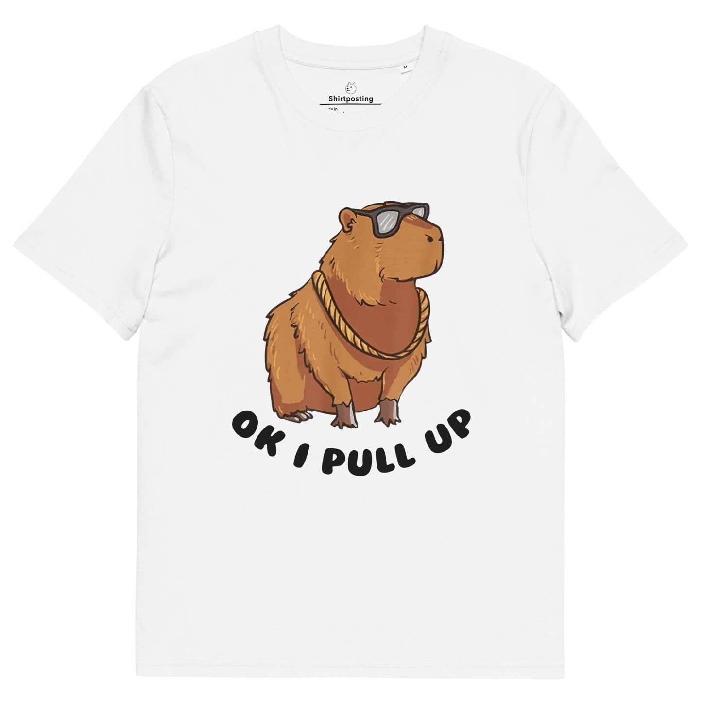 Capybara Premium Organic T-Shirt Meme - White | Shirtposting