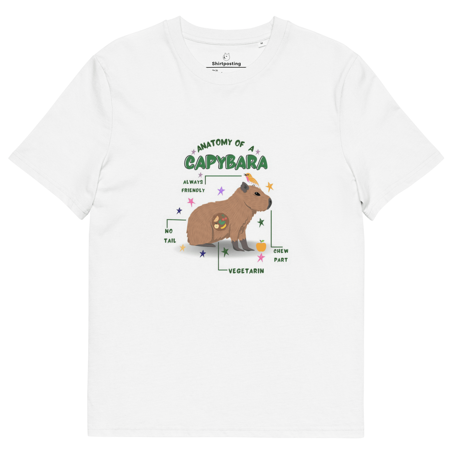 Capybara Premium Organic T-Shirt Meme - White | Shirtposting