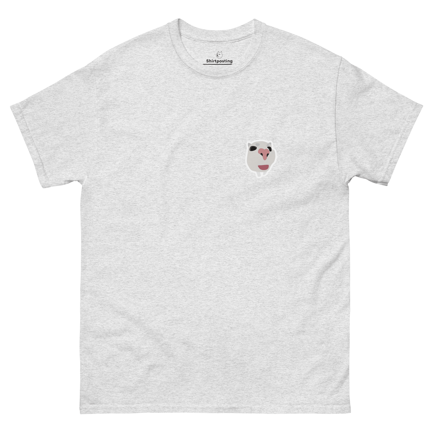 Cat Classic T-Shirt Meme - Ash | Shirtposting