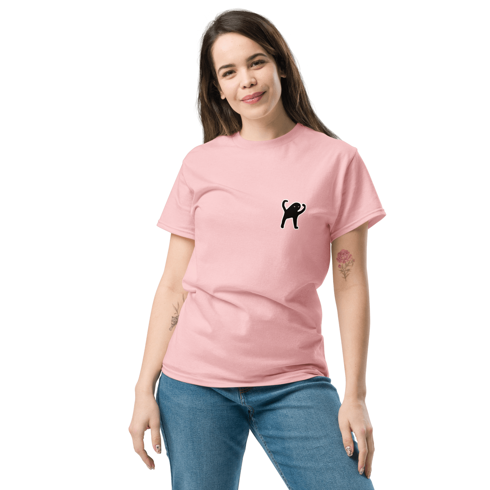 Cat Classic T-Shirt Meme - Ash | Shirtposting