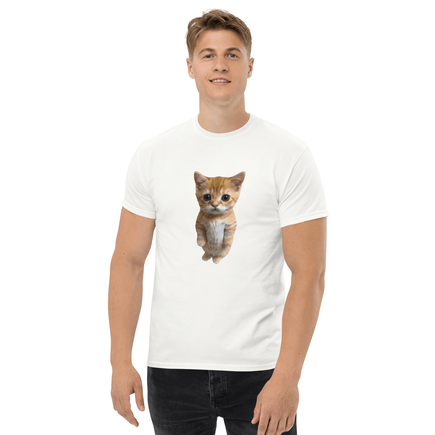 Cat Classic T-Shirt Meme - Ash | Shirtposting