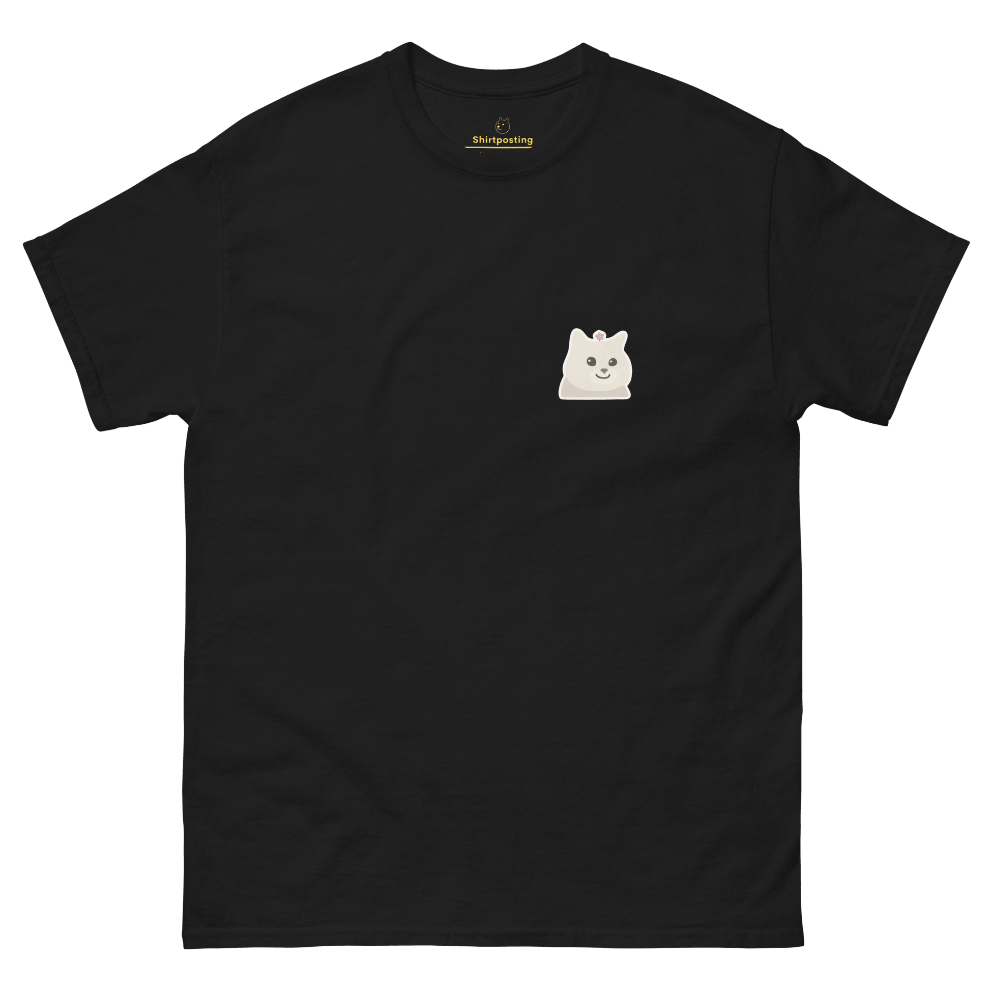 Cat Classic T-Shirt Meme - Black | Shirtposting