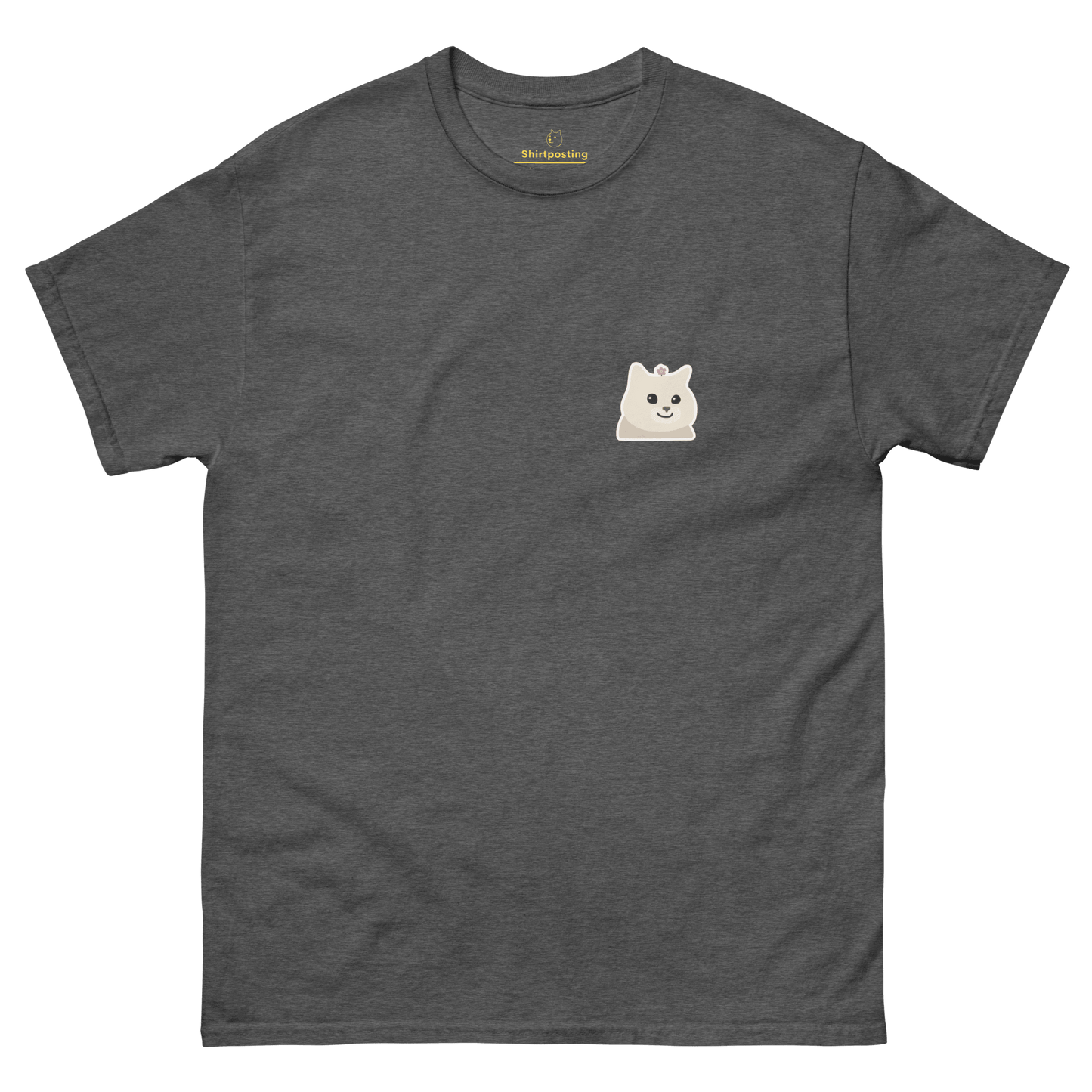 Cat Classic T-Shirt Meme - Dark Heather | Shirtposting