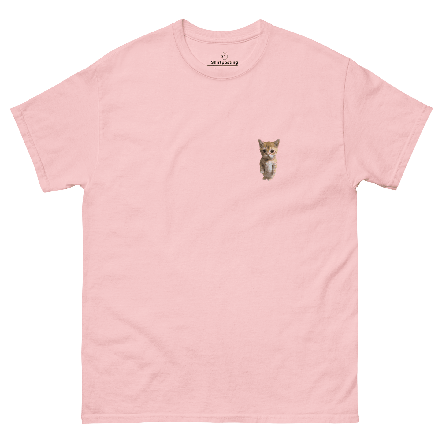 Cat Classic T-Shirt Meme - Light Pink | Shirtposting
