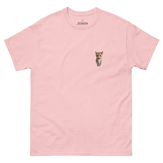 Cat Classic T-Shirt Meme - Light Pink | Shirtposting
